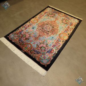 Zaronim Qom Carpet Handmade Rose flower Design All Wool