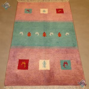 Zar_o_Charak Handmade Gabeh Carpet Three texts Designe All Wool